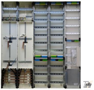 Hager Zählerschrank 3x 3.HZ Zählerfeld + TSG-Feld + 2x Verteilerfeld + 1x Verteilerfeld mit APZ, ZB55S